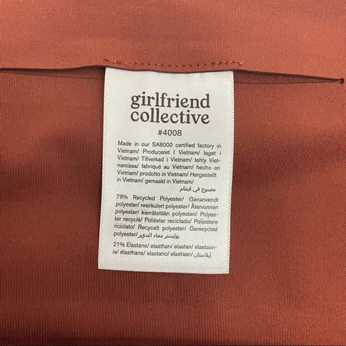 Girlfriend Collective Compressive High Waisted Leggings: Sedona/Ember (Rust)