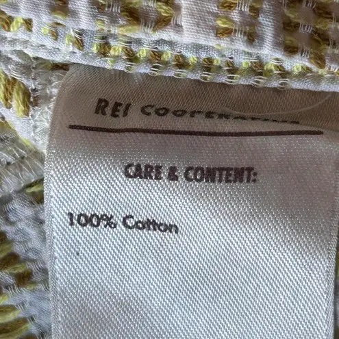 REI Womens White Cap Sleeve Top V Neck Size S Activewear