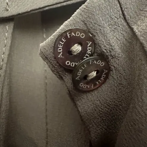 Adele Fado Silk Romper Size 42 Pleated Top Keyhole Halter Neck Made In Italy Brown