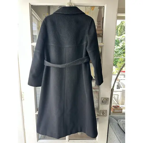 Vintage Althof Petit Paris Winter Wool Long Maxi Peacoat Womens Size M RARE Black Size M