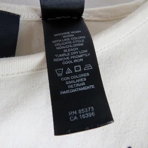 1990s Vintage Liz Claiborne Brown & White Embroidered Long Sleeve Shirt