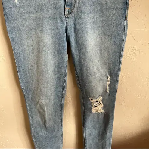 DL1961 Farrow Insta Slim Distressed Ankle Raw Hem Denim Jeans