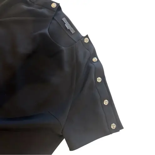 Alexander Wang Black Blouse with Snap Detail Size 8