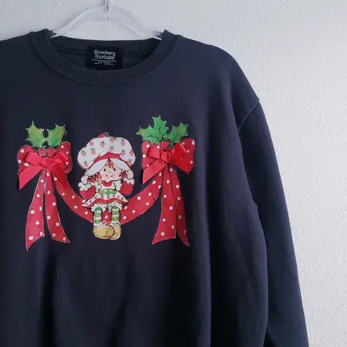 Strawberry Shortcake Long Sleeve Crew Neckline Sweater Red