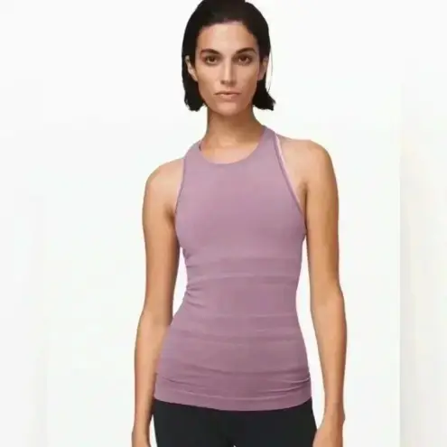 Lululemon  Athletica‎ Gleam and Glow Tank Frosted Mulberry