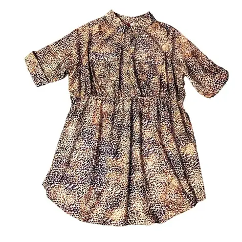Pure Energy Tunic Dress Womens 3 (3X) Used Animal Print