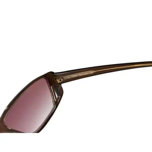 Chloé CHLOE VINTAGE SUNGLASSES WITH CASE AND CHLOE CLOTH