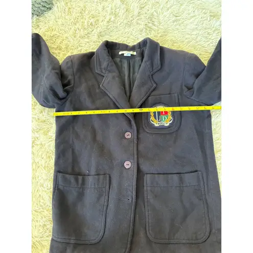 The Limited Wool Blazer Crest Patch MCMXCI Vintage Preppy Academia Women's M y2k