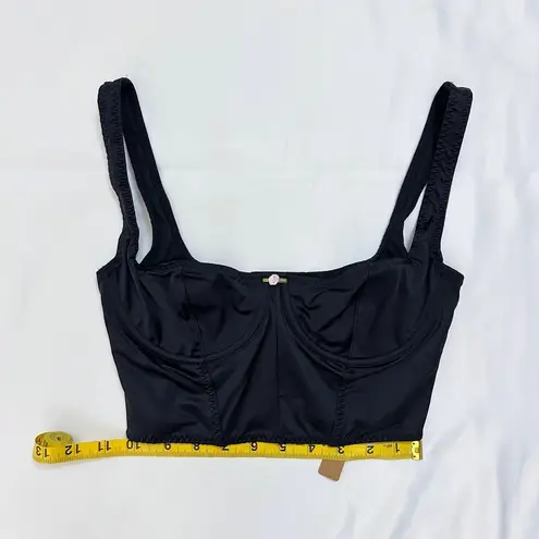 SKIMS NWT Stretch Satin Corset - Onyx - XS