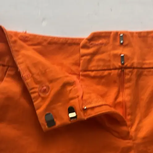 NEW YORK & CO 7th AVENUE DESIGN STUDIO ORANGE CHINOS POCKETS CUFFED Size 2