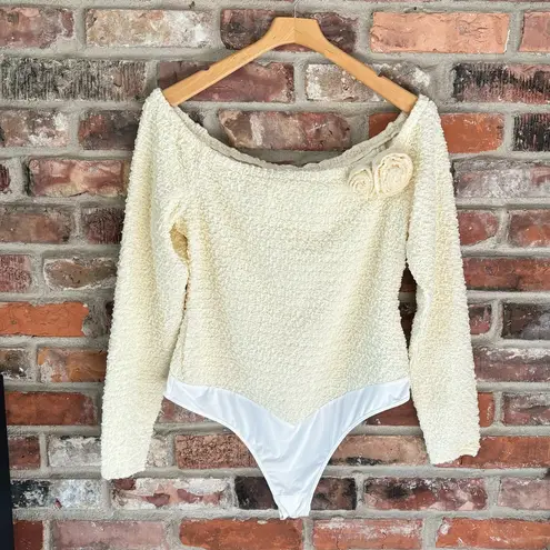LPA Romola Bodysuit in Cannoli Cream, XL