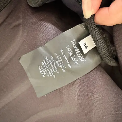 Balenciaga Navy Blue Car Carpet Mat Skirt Size 38