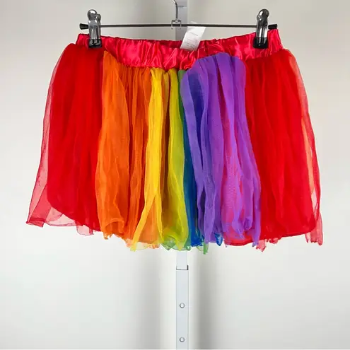 Rainbow Tutu Mini Skirt