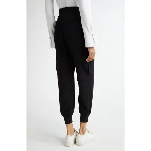 NWT Cinq a Sept Tous Les Jour Giles Joggers in Black Satin Pull