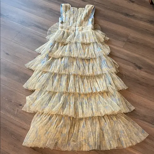 Hutch Anthropologie Plunge Neck Tulle Gown*Read*