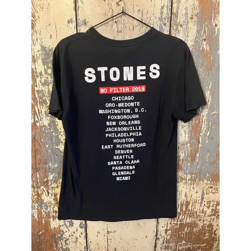 Rolling Stones Tshirt tee, no filter Tour 2019 band tour tee Black Size M thumbnail 4