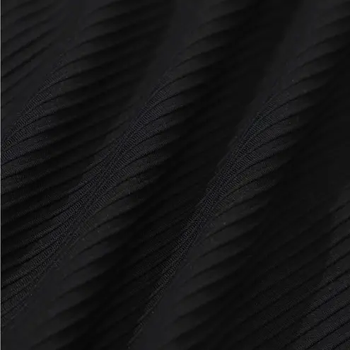 Berlook Black Ribbed Twist Knot Bikini TOP ONLY 41 Size L