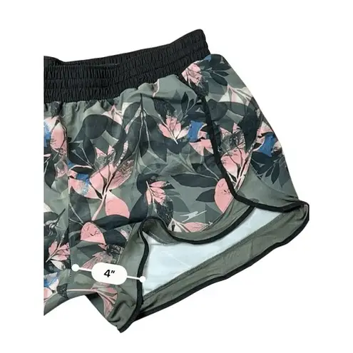 Crane 700817 Green Floral Performance Running Shorts w/Liner XLARGE Sportswear Size XL
