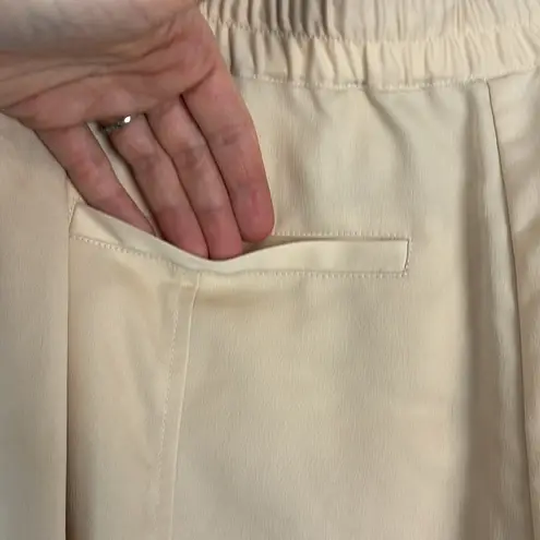 Derek Lam 10 Crosby Drawstring Jogger Pants Sz 10 Neutral Minimalist Lightweight