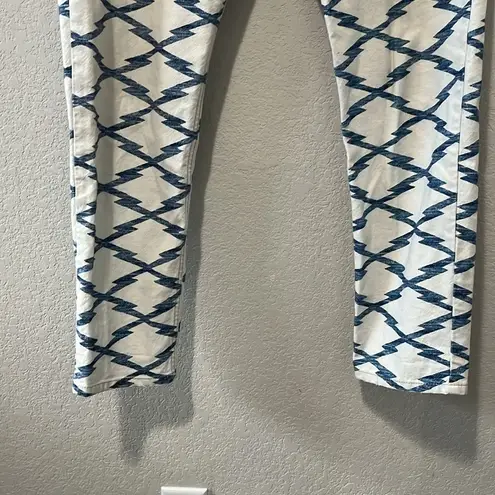 Isabel Marant ETOILE, Ikat Nessa Printed Cropped Jeans, Size 38 (US, Size 6)