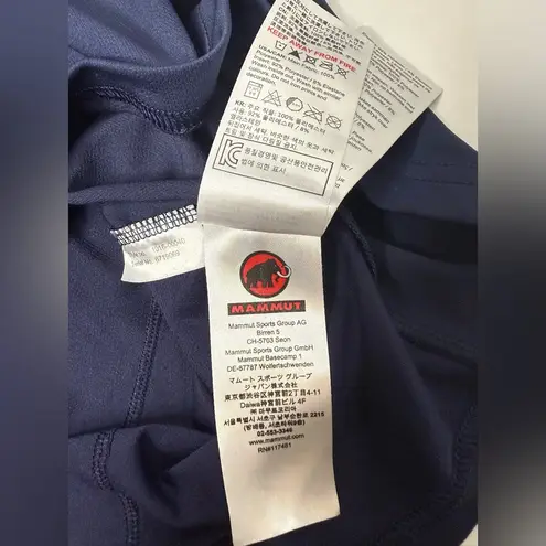 Mammut Sertig Long Sleeve Shirt Women’s Size M Blue Hiking Running Polartec Size M