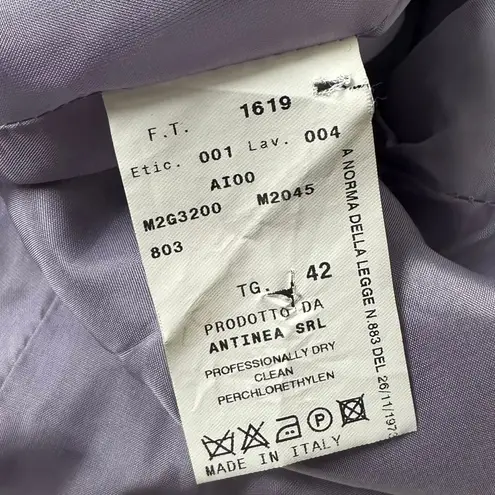 Emporio Armani Purple Wool & Cashmere Blend Women's Blazer Size 42 or 10 | 53-14