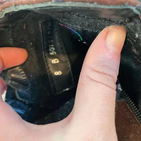 Bogner Apparel Bogner Ankle Suede Boot Chunky Platform Heel