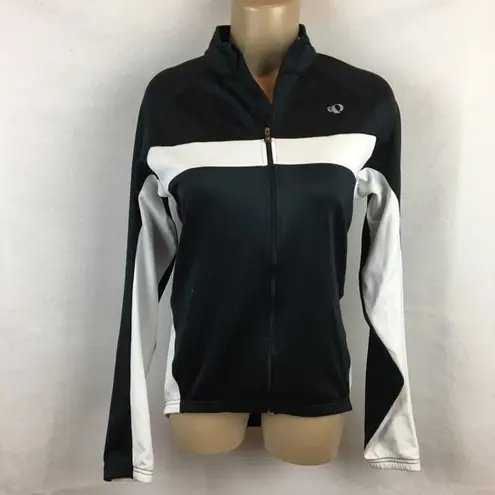 Pearl Izumi Women's Black Elite Fitted Zip Athletic Long Sleeve Sport Jacket M