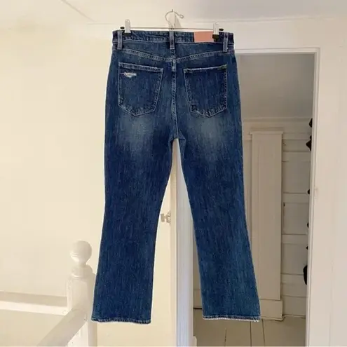 Pistola Lennon Distressed High Rise Crop Boot Jeans Leyton Size 29 Retail $128