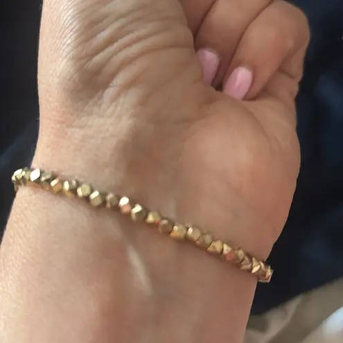 RETAIL $50 Kinsley Armelle Andrea Collection Amber Quartz Bracelet*NEW Gold