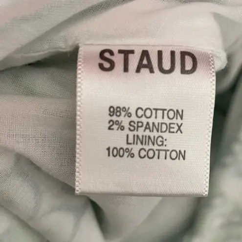 STAUD Women’s Paisley Carolina Dress Green White Paisley Print Sz 2