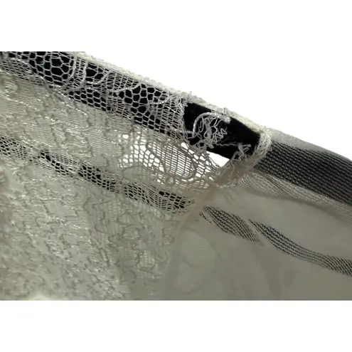 Vintage 60s Miss Elaine Ivory Lace Nylon Peignoir Nightgown Small Bridal Size undefined