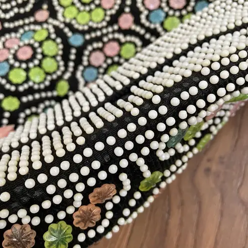 Vintage 60s Multicolor Candy Dot Purse Bag Blue