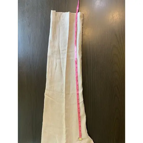 Isda & Co Linen Pants Women 4 Khaki Neutral Beige Chic Office Minimalist Basic Tan