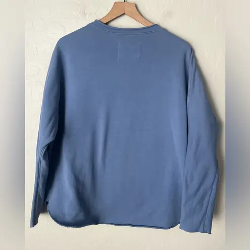 Frank & Eileen Anna Long Sleeve Capelet Sweatshirt blueberry medium