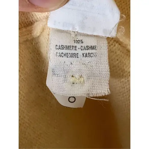 Brunello Cucinelli 100% cashmere cardigan sweater pale yellow women's size large