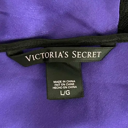 Victoria's Secret Y2K Victoria’s Secret Purple Black Slip Dress Spaghetti Strap Negligée…‎