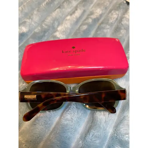 Kate Spade New York AKIRA Polarized Tortoiseshell Sunglasses with Case Brown