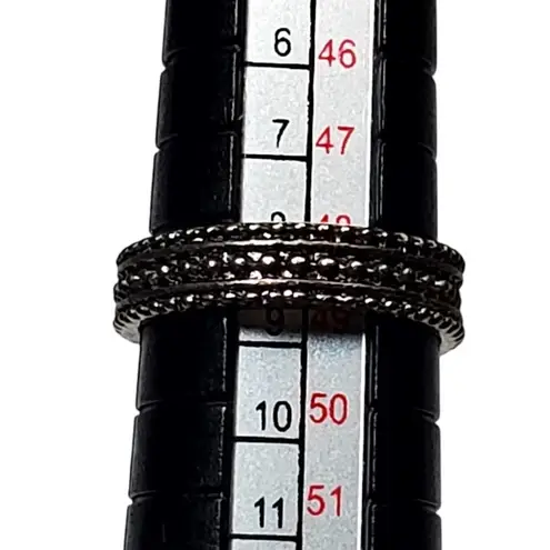 Silver Tone Minimalist Sz 5 Basic Design Unsigned