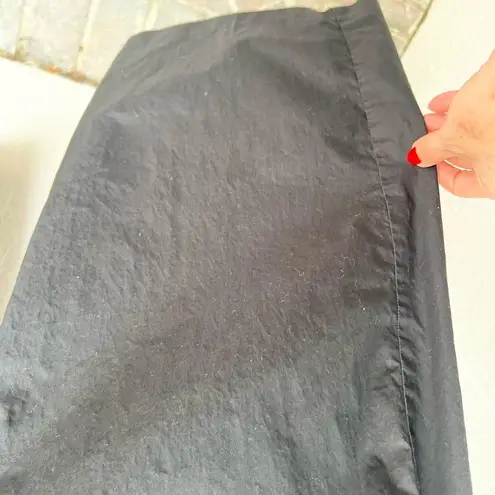 IXXS black wide leg pants with removable suspenders size 44/ 12