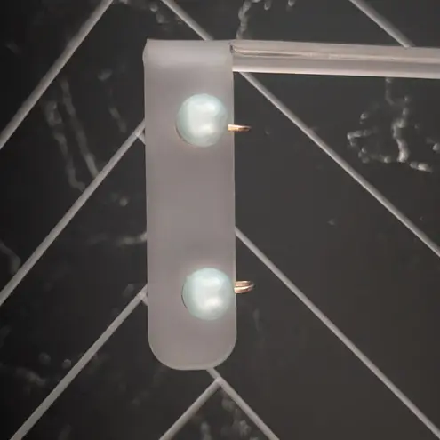 Vintage Screw On Earrings Pretty Light Blue/Aqua