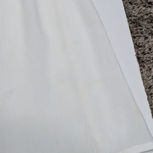 VIX Paula Hermanny Daniela White Wide Leg Beach Pants Flare Swim Cover Up Womens Size M