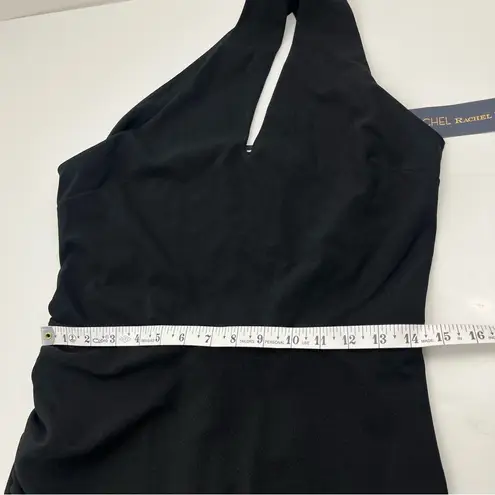 Rachel Roy Rachel One Shoulder Women Size Medium Black Dress Evening Wedding NEW