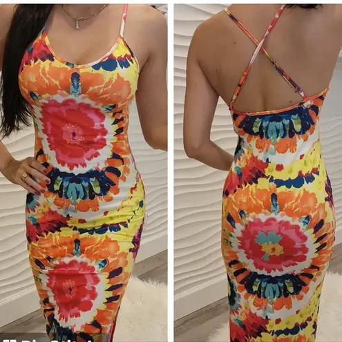 None Multicolored summer dress