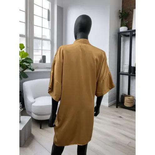 August Silk SILX by Vintage 100% Silk Tie Robe Kimono Size M