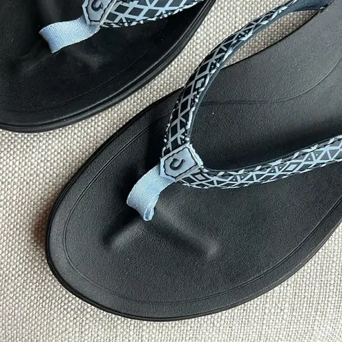 Olukai ho’opio trench blue Kapa flip flop