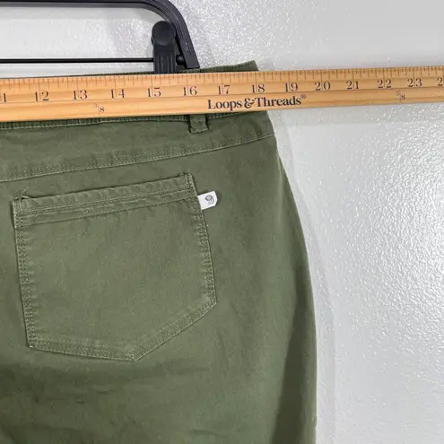 Mountain Hardwear Olive Utility Pants Women's 12 Stretch Hiking Travel Outdoor