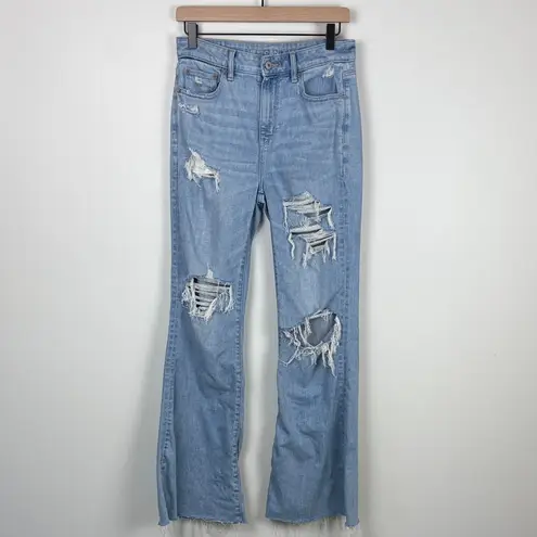 American Eagle  Super High Rise Flare Jeans Women’s Size 6 Regular Blue Denim