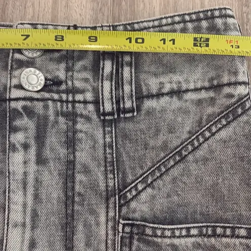 Isabel Marant Étoile Toria Denim Midi Jean Skirt in Washed Gray Size FR 34 NWT