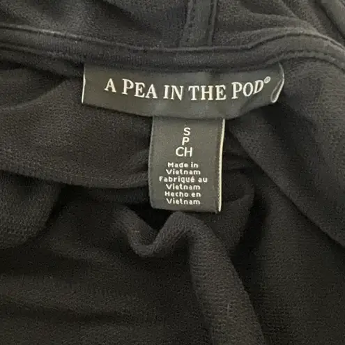 A pea in the pod Maternity Postpartum Black Hoodie Sweatshirt